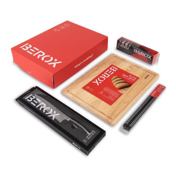 תמונה של מארז סכין + לוח ועזרים - ברוקס BEROX - מרכז החימום