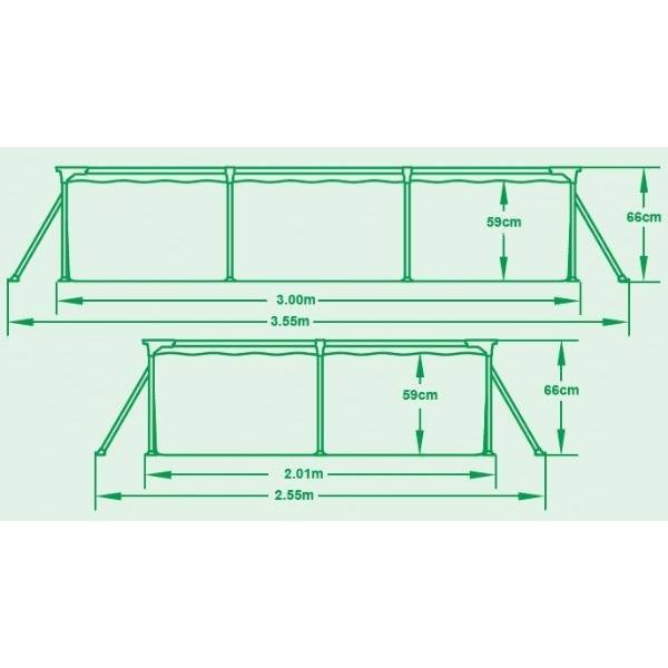 תמונה של בריכת שחייה מלבנית 300X201X66 ס"מ - בסט וואי BEST WAY - מרכז החימום