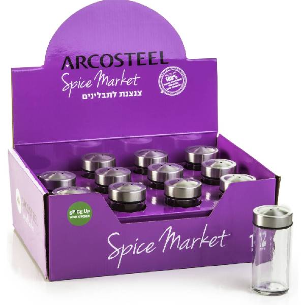 תמונה של צנצנת צילינדר תבלינים ארקוסטיל - Arcosteel - מרכז החימום