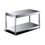 תמונה של שולחן נירוסטה "בוצר" 180X60X90 ס"מ - גלאון - מרכז החימום