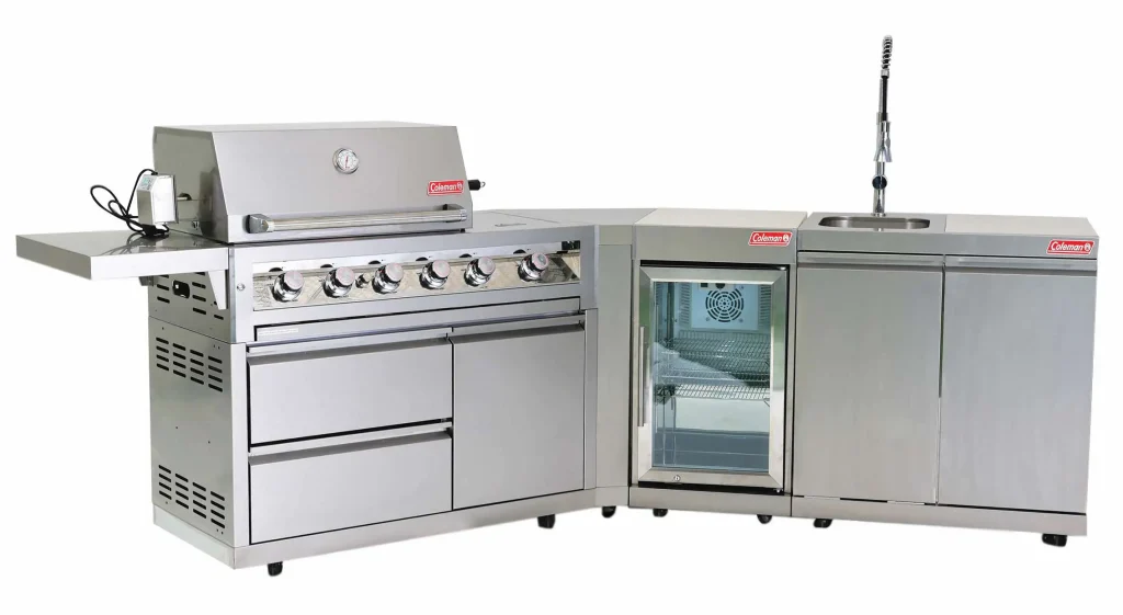 ⁦מטבח חוץ 4 מבערים קולמן "פרימיום" נירוסטה - COLEMAN PREMIUM⁩ – תמונה ⁦2⁩