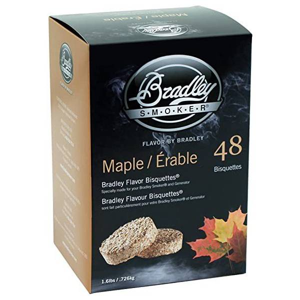 תמונה של 48 טבליות עץ מייפל - בראדלי BRADLEY - מרכז החימום